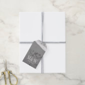 Getrokken harten in zandstrand huwelijksgunst cade cadeaulabel (Met Touw)