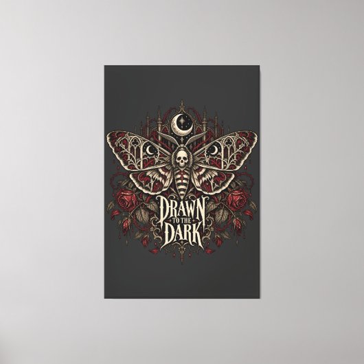 Getrokken in Duisternis Canvas Afdruk (Voorkant)