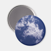 getrokken katoenen wolken magneet (Voorkant / Achterkant)