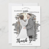 Getrokken kerstfeest bedankt feestdagenkaart (Voorkant)