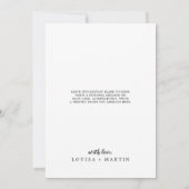 Getrokken kerstfeest bedankt feestdagenkaart (Achterkant)