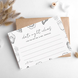 Getrokken Oesters Datum Nacht Ideeën Vrijgezellenf Informatiekaartje