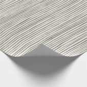 Getrokken olijfgroene strepen | Christmas | Vakant Cadeaupapier (Hoek)