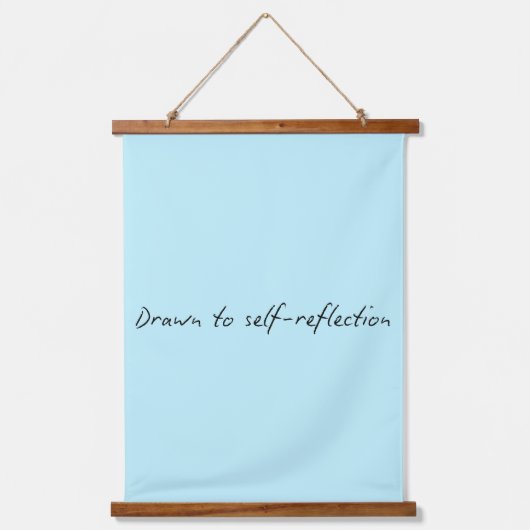 Getrokken op wandtapijtset van 3 in Ocean Blue met Hangend Wandkleed (Voorkant 2)