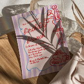 Getrokken Roze Bloemen Pannenkoeken Foto Verjaarda Kaart