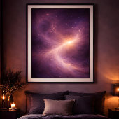 Getrokken Samen – Dromerige Hemelse Liefdeskunst Poster