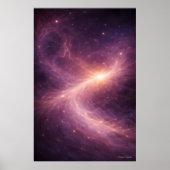 Getrokken Samen – Dromerige Hemelse Liefdeskunst Poster (Voorkant)