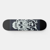 getrokken schedel persoonlijk skateboard (Horizontaal)