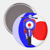 Getrokken Scooter op half mod doel Magneet (Voorkant / Achterkant)