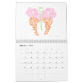 Getrokken vlinders 2026 Kalender (Feb 2026)