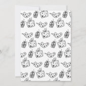 Getrokken Witte Olifant Gift Exchange Kerstfeest Kaart (Achterkant)