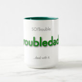 getroubledad! - groen mok (Midden)