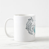 getrouw Crystal Blue Heart Koffiemok (Links)