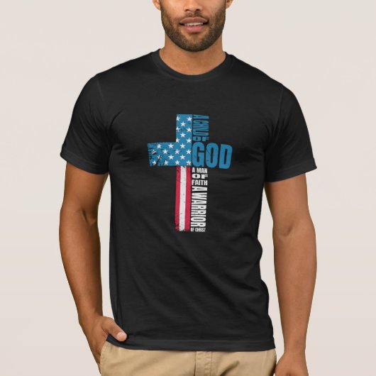 Getrouw en Onbevreesd: Krijger Van God T-shirt (Voorkant)