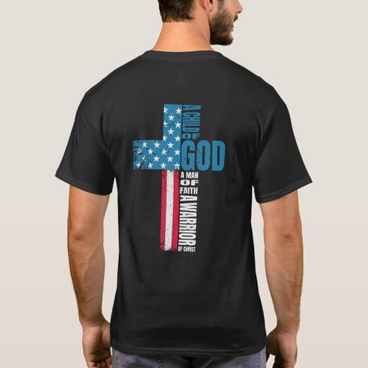 Getrouw en Onbevreesd: Krijger Van God T-shirt (Achterkant)