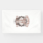 Getrouw Engel Vintage Gravure Christelijk T-Shirt Spandoek (Horizontaal)