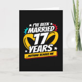 Getrouwd 17 jaar Grappig 17e bruiloft Jubileum Kaart (Voorkant)