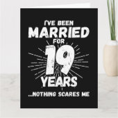 Getrouwd 19 jaar Grappig 19e bruiloft Jubileum Kaart (Voorkant)