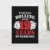 Getrouwd 19 jaar Grappig 19e bruiloft Jubileum Kaart (Voorkant)