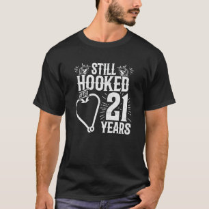 Getrouwd 21 jaar - Gevist paar - 21e bruiloft A T-shirt