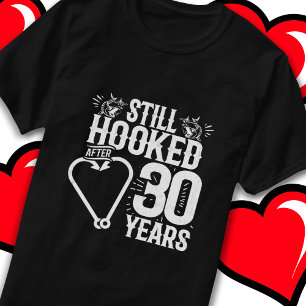 Getrouwd 30 jaar Gevist Grappig 30e Jubileum T-shirt
