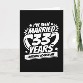 Getrouwd 33 jaar Grappig 33e bruiloft Jubileum Kaart (Voorkant)