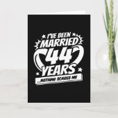 Getrouwd 44 jaar Grappig 44e bruiloft Jubileum Kaart (Voorkant)