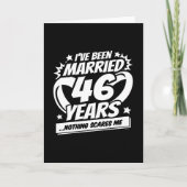 Getrouwd 46 jaar Grappig 46e bruiloft Jubileum Kaart (Voorkant)