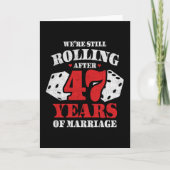 Getrouwd 47 jaar Grappig 47e bruiloft Jubileum Kaart (Voorkant)