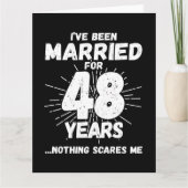 Getrouwd 48 jaar Grappig 48e bruiloft Jubileum Kaart (Voorkant)
