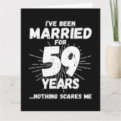 Getrouwd 59 jaar Grappig 59e bruiloft Jubileum Kaart (Voorkant)