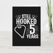 Getrouwd 5 jaar Gevist Grappig 5e Jubileum Kaart (Voorkant)