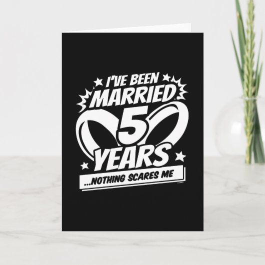 getrouwd 5 jaar grappig 5e bruiloft Jubileum Kaart (Voorkant)