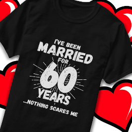 Getrouwd 60 jaar Grappig 60e bruiloft Jubileum T-shirt