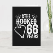 Getrouwd 66 jaar Gevist Grappig 66e Jubileum Kaart (Voorkant)