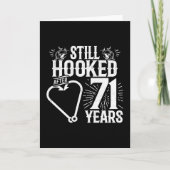 Getrouwd 71 jaar Gevist Grappig 71e Jubileum Kaart (Voorkant)