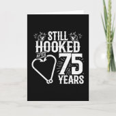 Getrouwd 75 jaar Gevist Grappig 75e Jubileum Kaart (Voorkant)