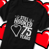 Getrouwd 75 jaar Gevist Grappig 75e Jubileum T-shirt