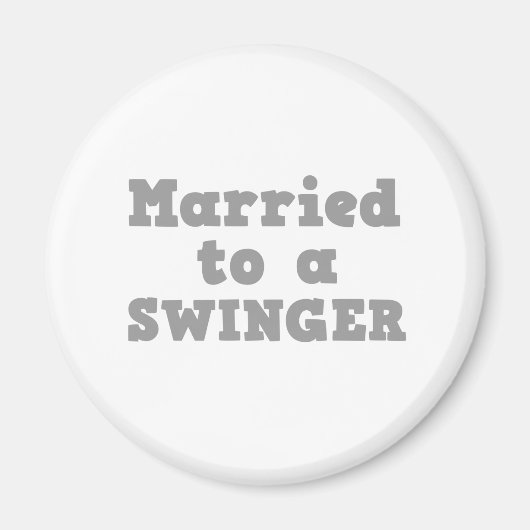 GETROUWD AAN EEN SWINGER MAGNEET (Voorkant)