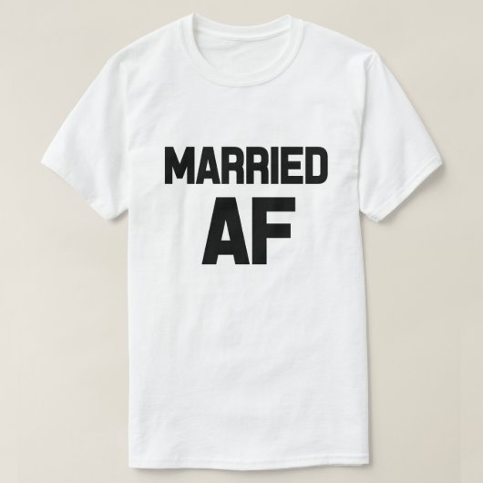 Getrouwd AF grappig mannen shirt (Design voorkant)