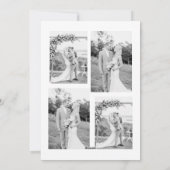 Getrouwd & Blij Eenvoudige Eerste Kerstdkaart Feestdagenkaart (Achterkant)