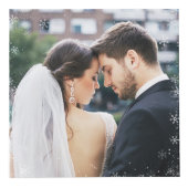 Getrouwd Blij Nieuwgetrouwd Eerste Kerstmis Rood F Kubus (Rechts)