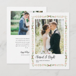Getrouwd & Bright Kerst Bloemstuk aankondiging