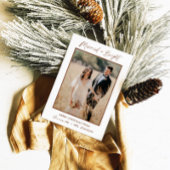 Getrouwd & Bright Vakantie Kerstkaart, Boho Kaart