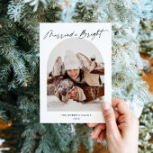 Getrouwd en Bright Arch Foto Vakantie Kaart