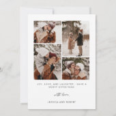 Getrouwd en Bright Arch Foto Vakantie Kaart (Achterkant)