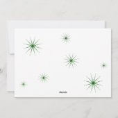 Getrouwd en Bright Pas getrouwd Flat Holiday Kaart (Achterkant)