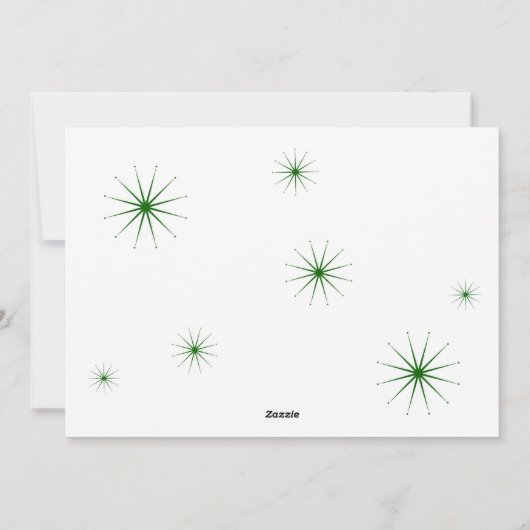 Getrouwd en Bright Pas getrouwd Flat Holiday Kaart (Achterkant)