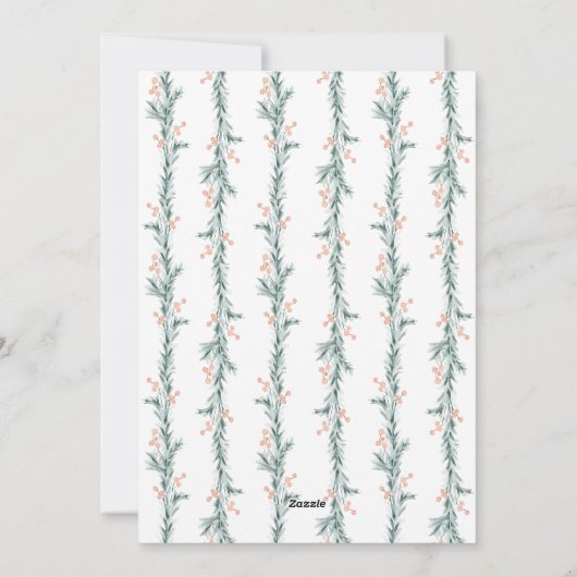 Getrouwd en Bright Pas getrouwd Kerstkaart (Achterkant)