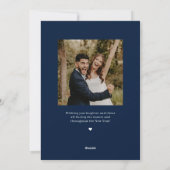 Getrouwd en Bright Pas getrouwd Vakantie Fotokaart Feestdagenkaart (Achterkant)